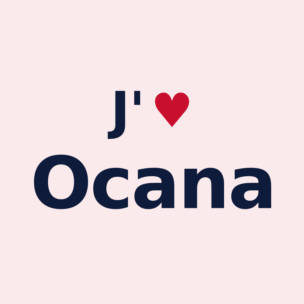 Magnet personnalisé Ocana — design J'aime Ocana