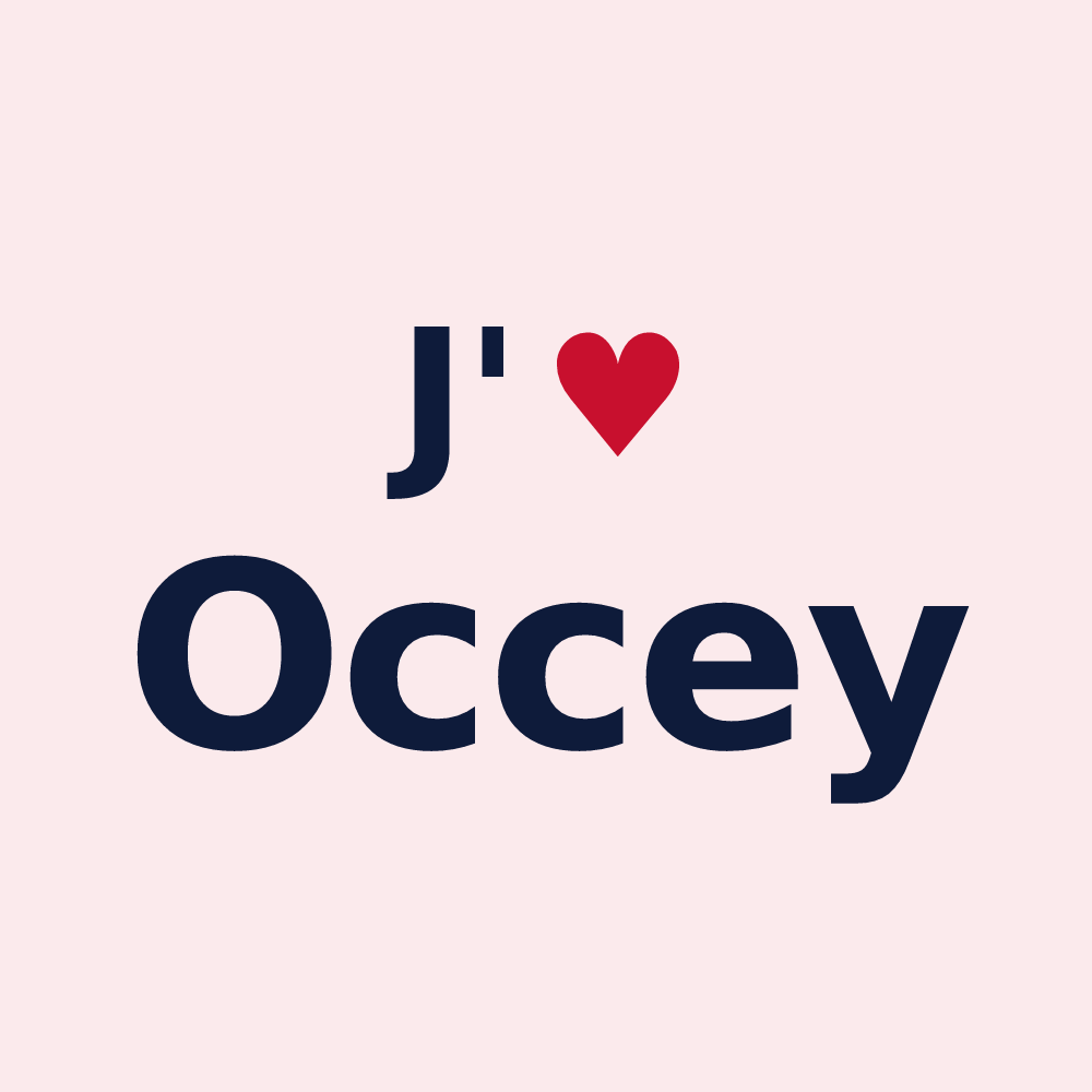 Magnet personnalisé Occey — design J'aime Occey