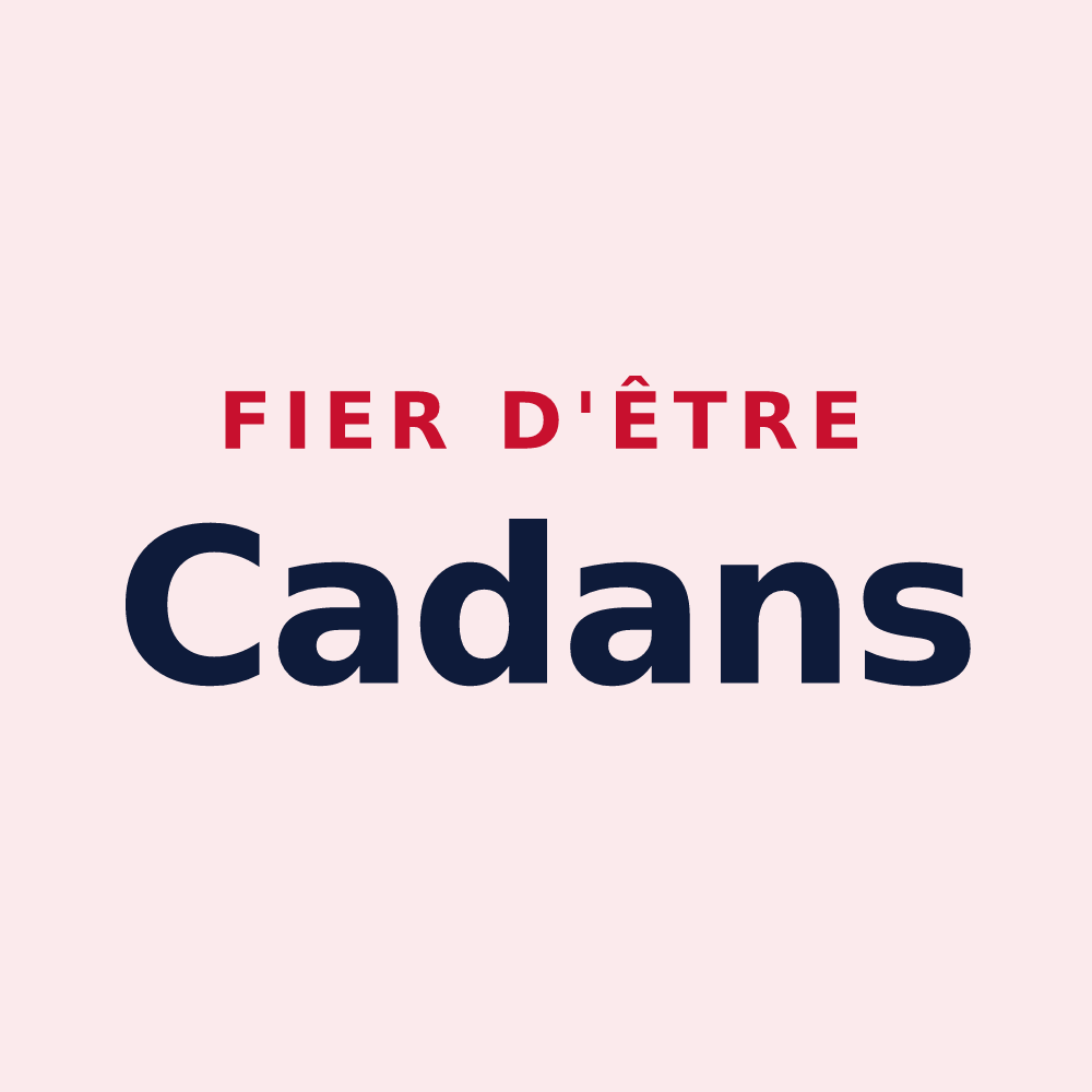 Magnet « Fier d'être Cadans » — design pour Ochey