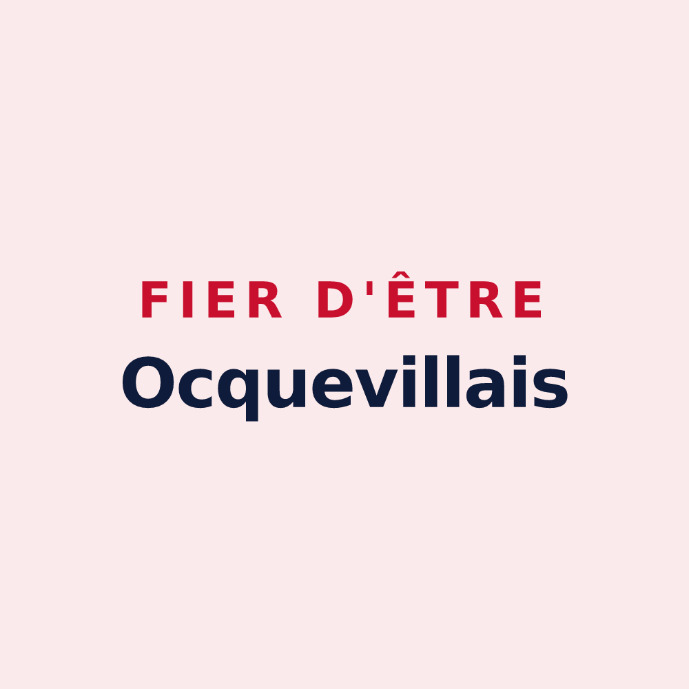 Magnet « Fier d'être Ocquevillais » — design pour Ocqueville