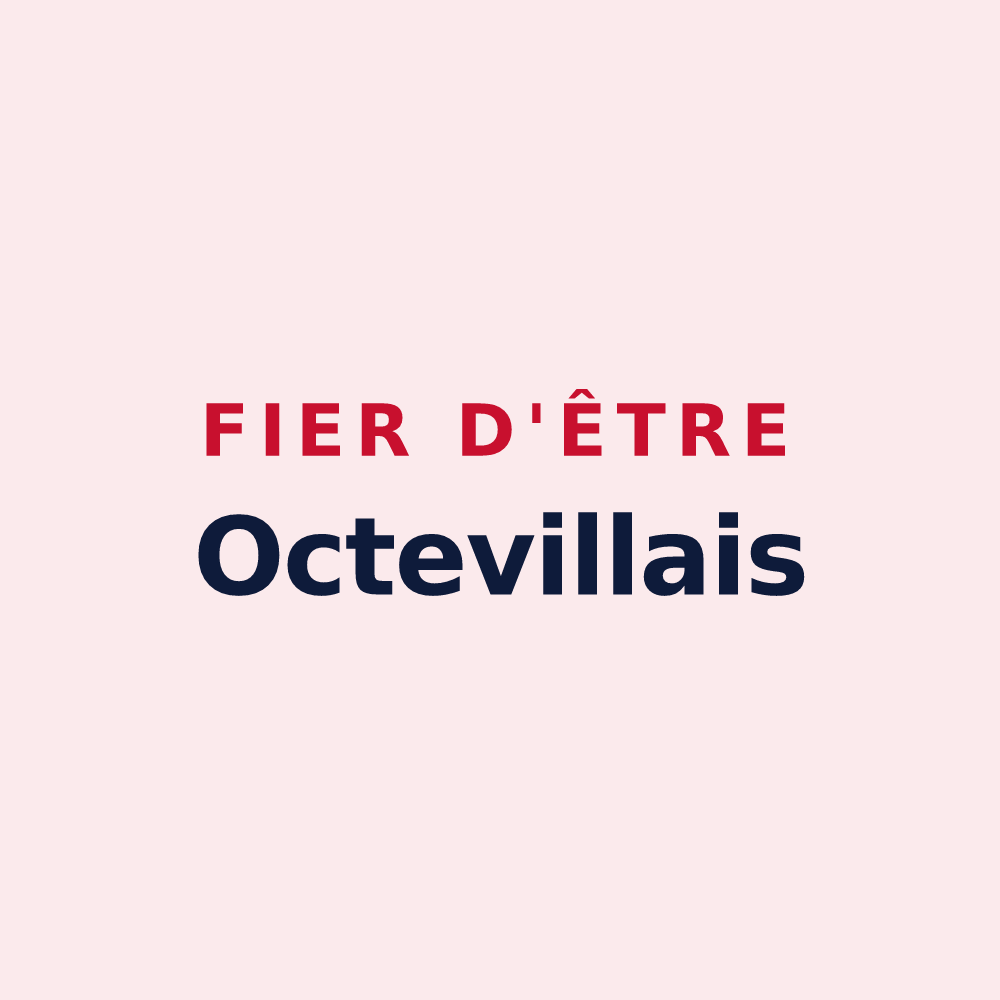 Magnet « Fier d'être Octevillais » — design pour Octeville-sur-Mer