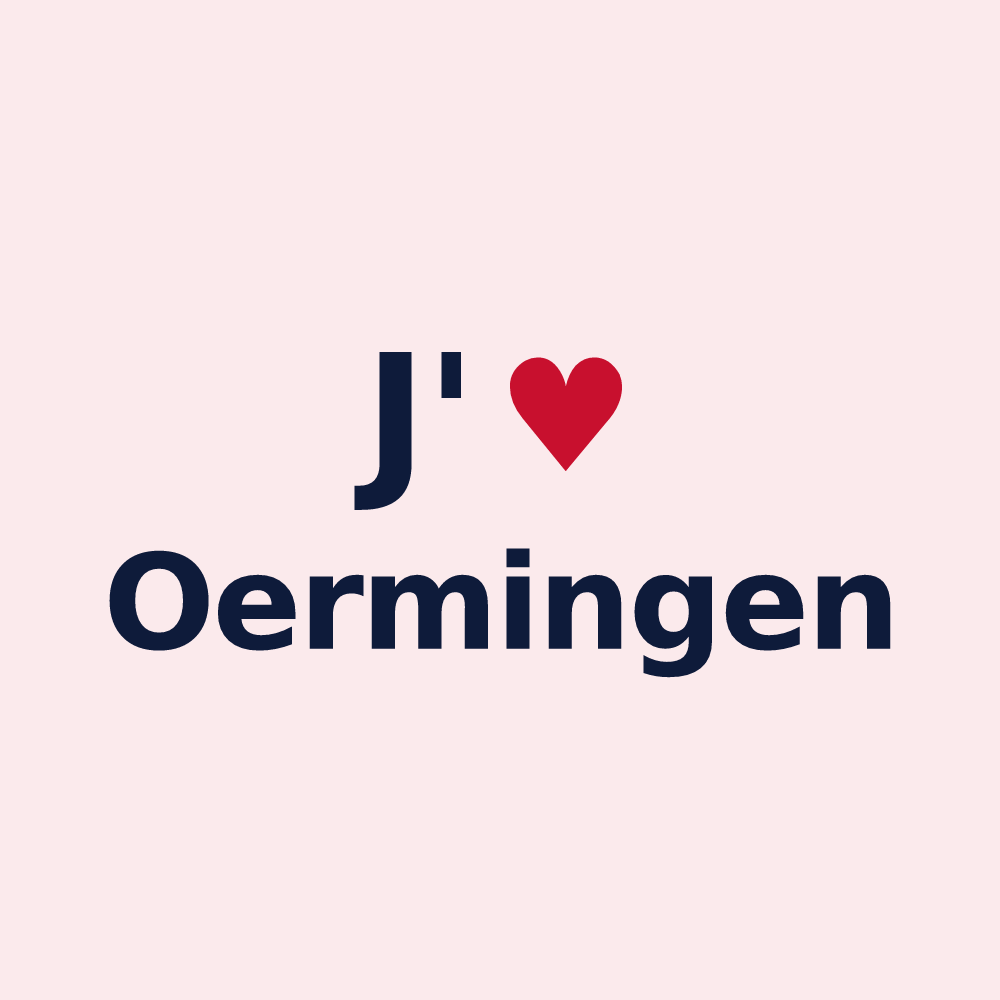 Magnet personnalisé Oermingen — design J'aime Oermingen
