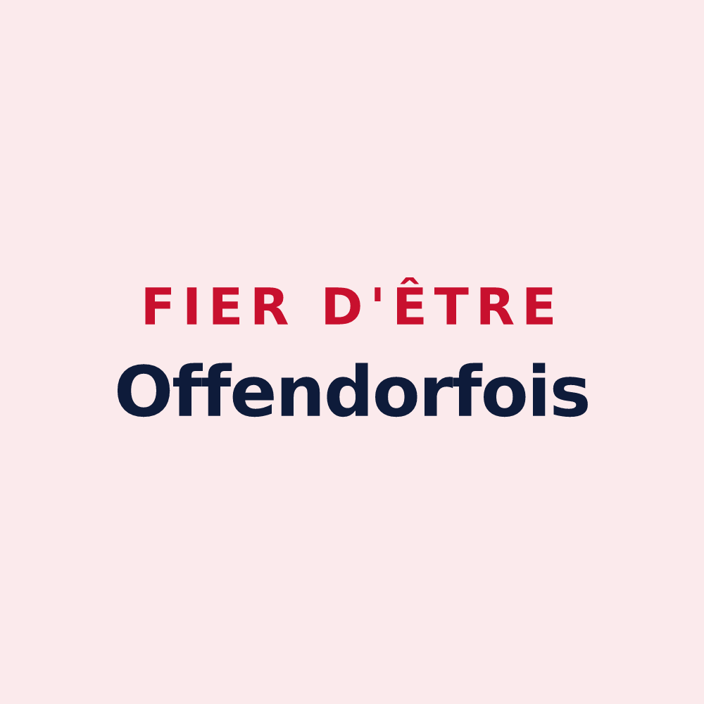 Magnet « Fier d'être Offendorfois » — design pour Offendorf