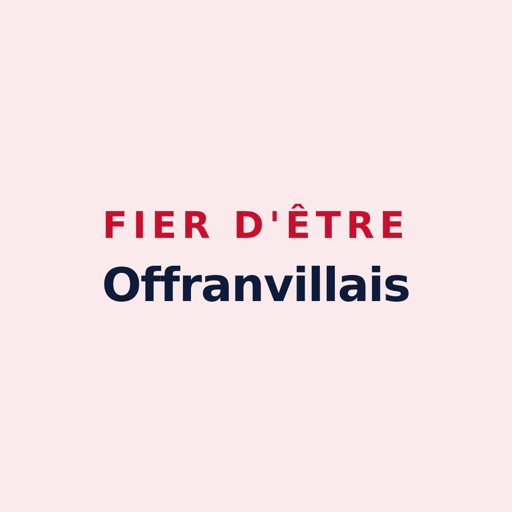 Magnet « Fier d'être Offranvillais » — design pour Offranville
