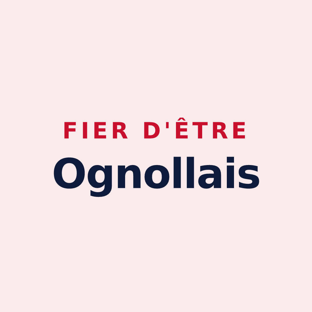 Magnet « Fier d'être Ognollais » — design pour Ognolles