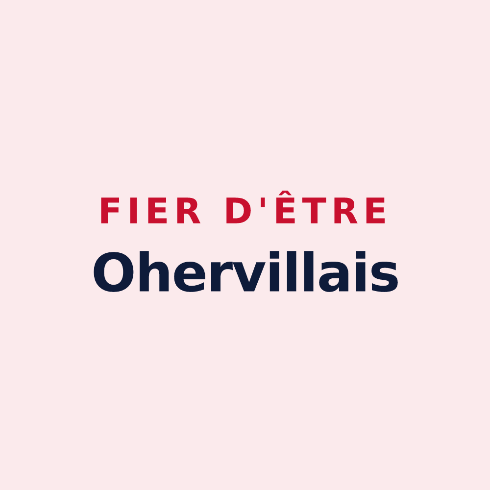 Magnet « Fier d'être Ohervillais » — design pour Oherville