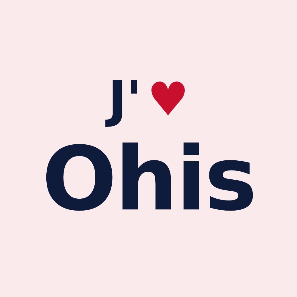 Magnet personnalisé Ohis — design J'aime Ohis