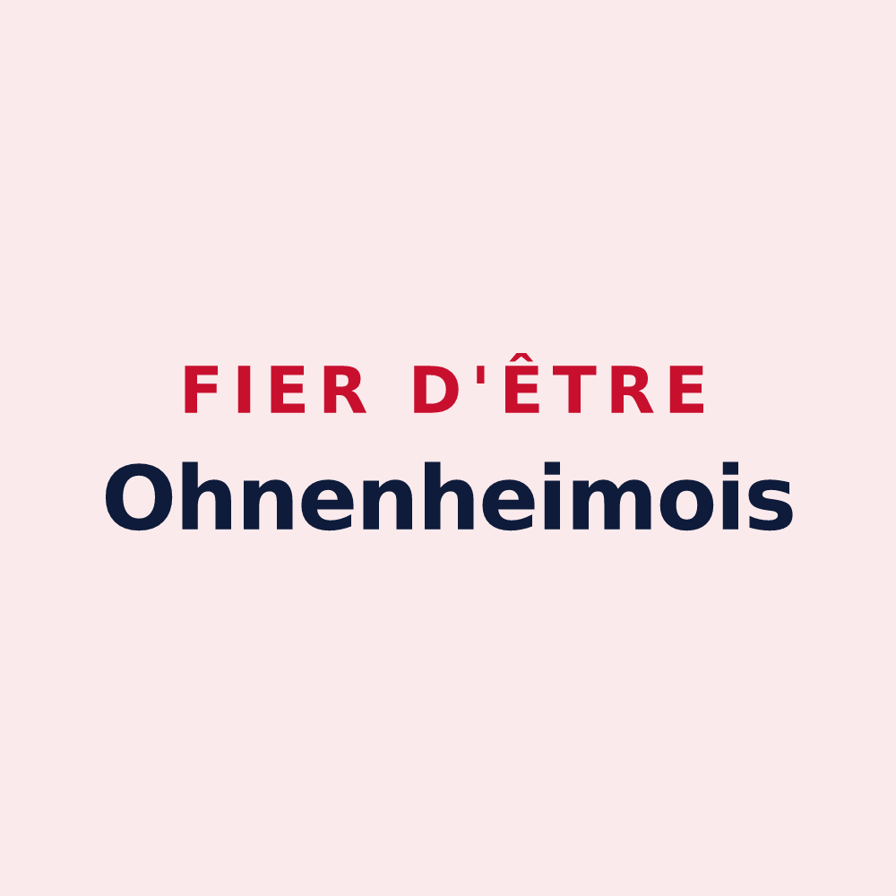 Magnet « Fier d'être Ohnenheimois » — design pour Ohnenheim