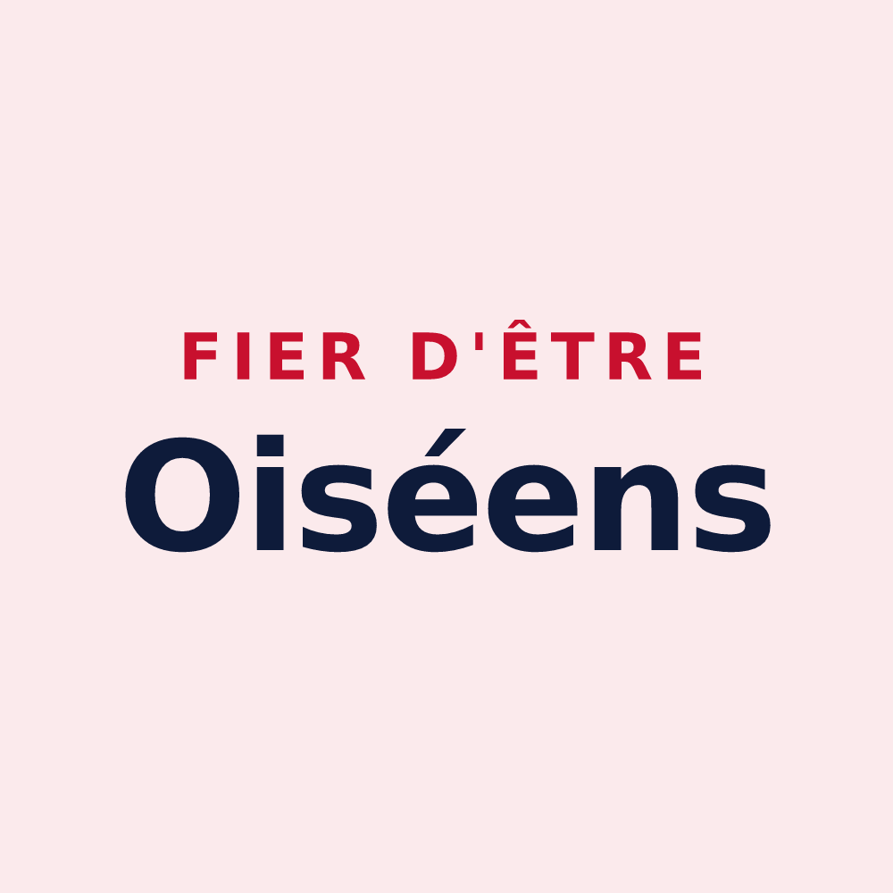 Magnet « Fier d'être Oiséens » — design pour Oisy