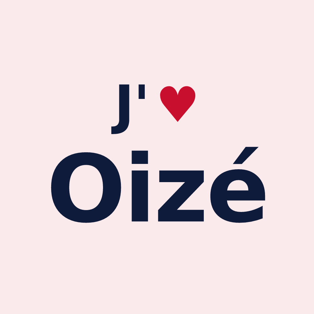 Magnet personnalisé Oizé — design J'aime Oizé