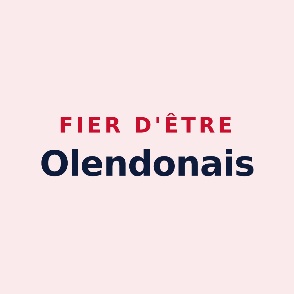 Magnet « Fier d'être Olendonais » — design pour Olendon