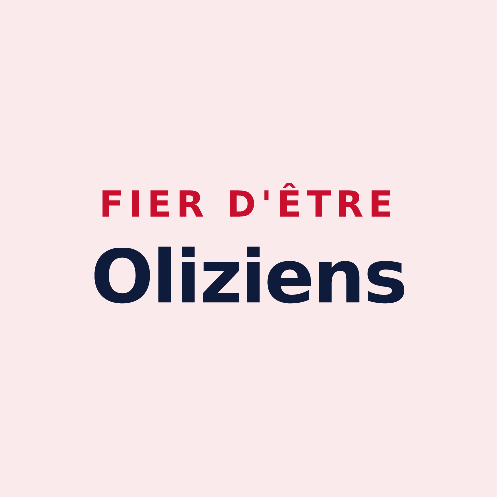 Magnet « Fier d'être Oliziens » — design pour Olizy-Primat