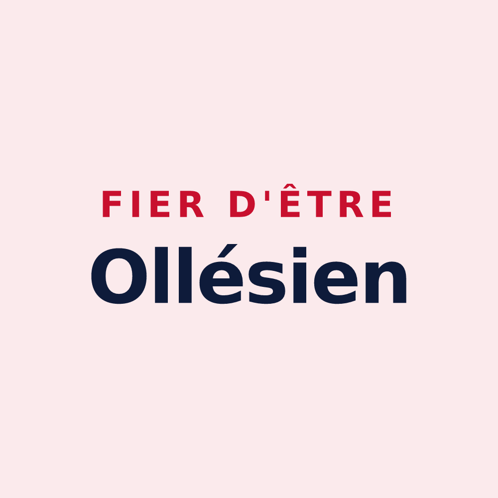 Magnet « Fier d'être Ollésien » — design pour Ollé