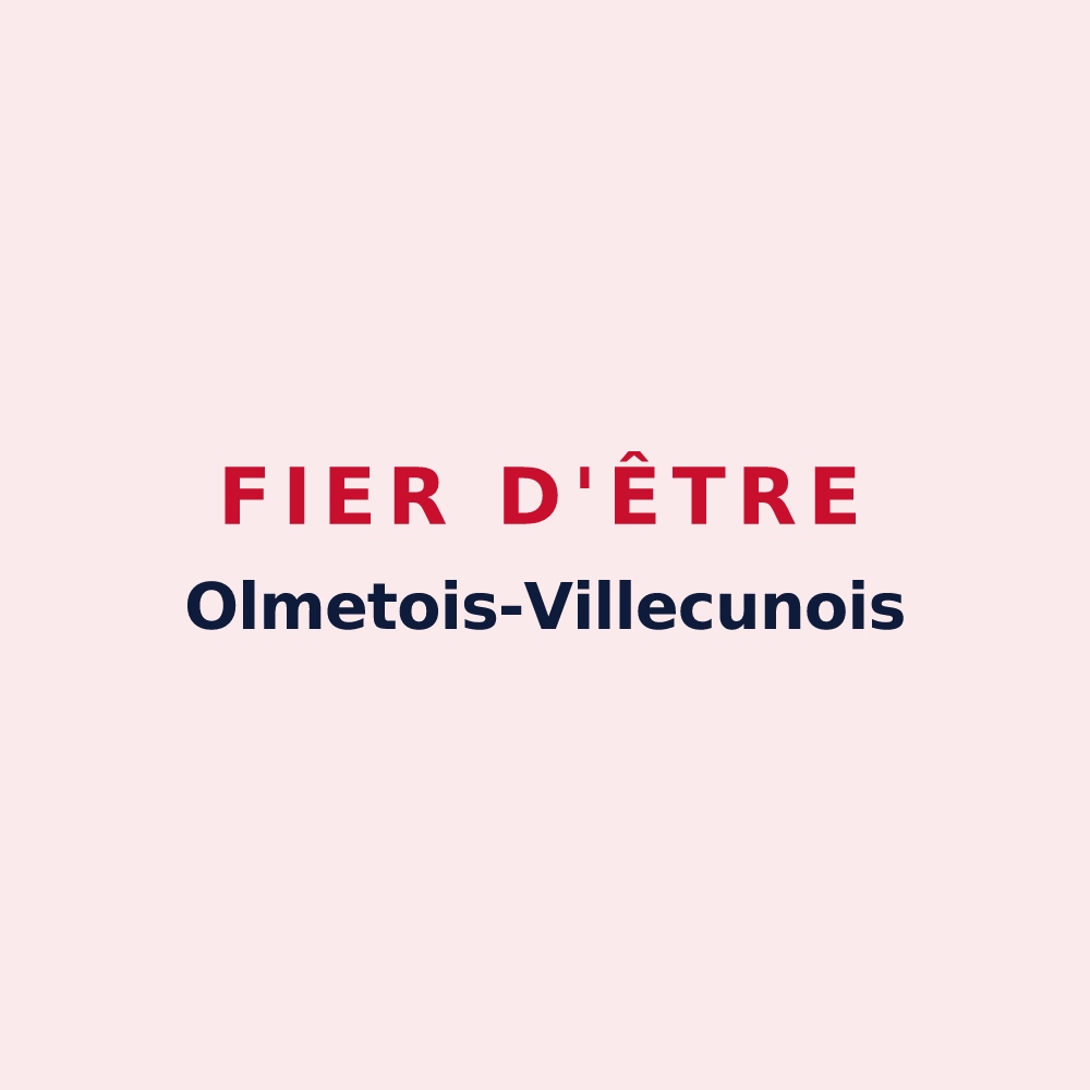 Magnet « Fier d'être Olmetois-Villecunois » — design pour Olmet-et-Villecun