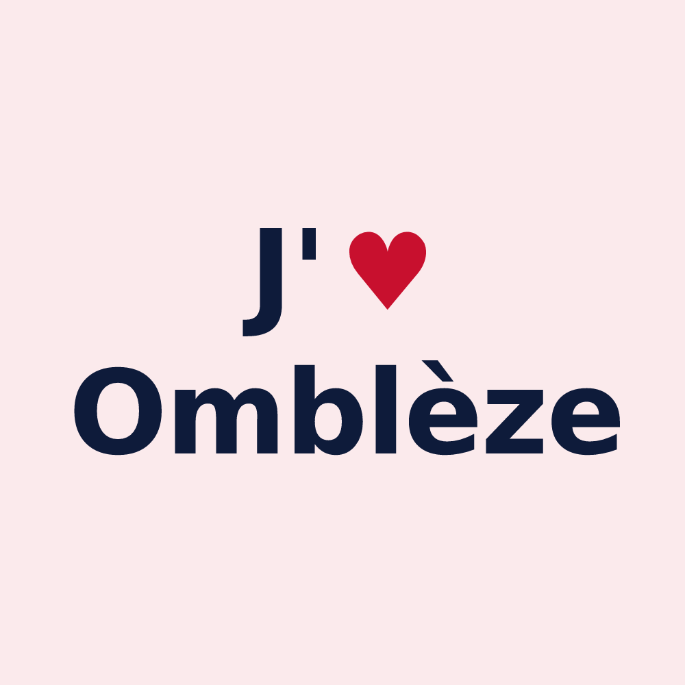 Magnet personnalisé Omblèze — design J'aime Omblèze