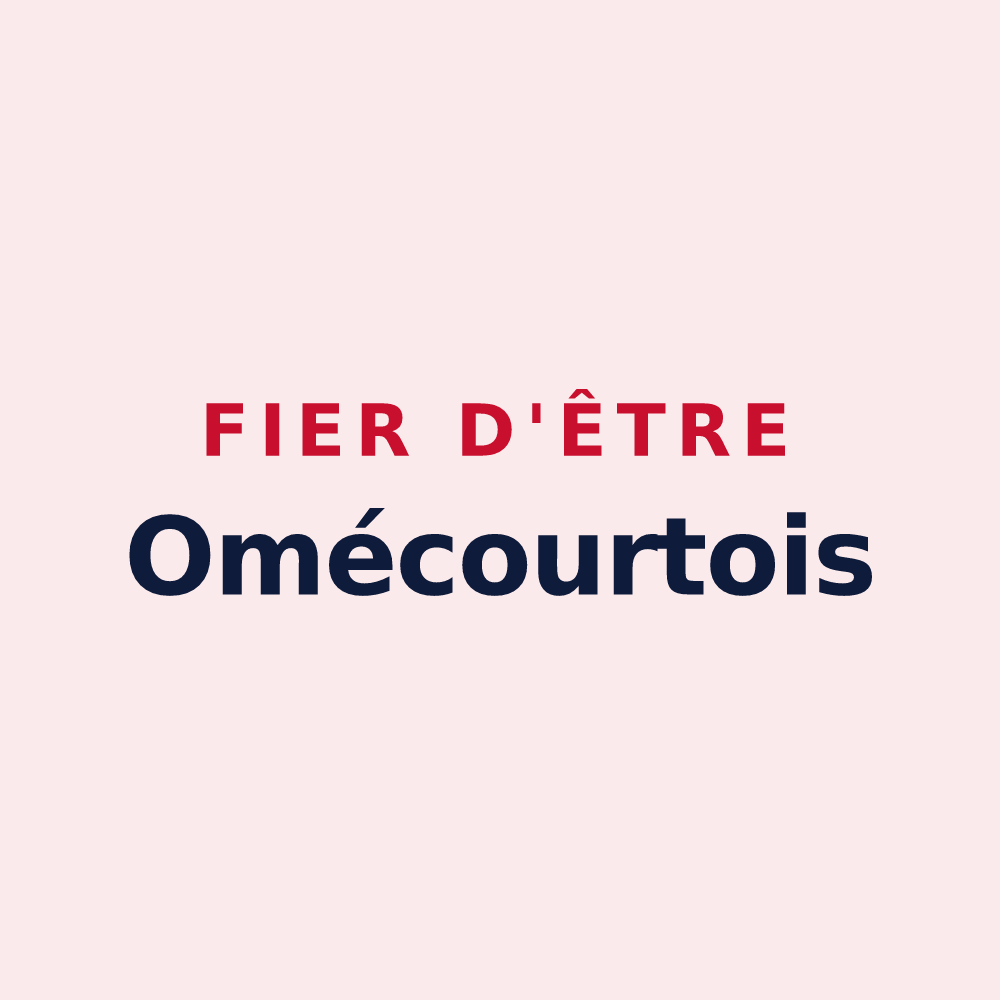 Magnet « Fier d'être Omécourtois » — design pour Omécourt