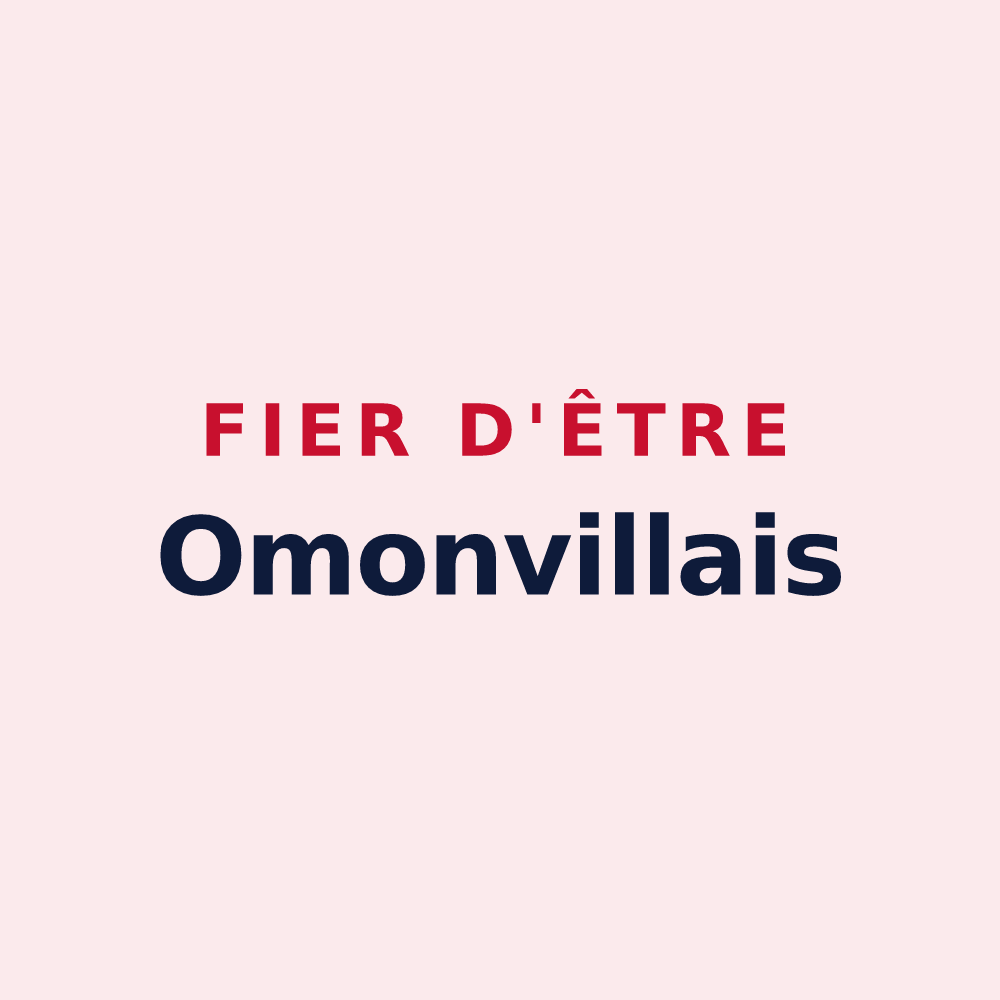 Magnet « Fier d'être Omonvillais » — design pour Omonville