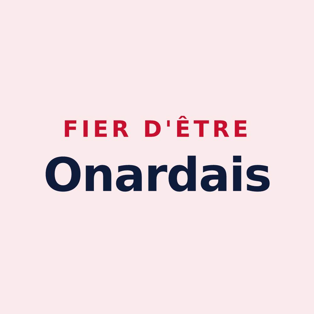 Magnet « Fier d'être Onardais » — design pour Onard