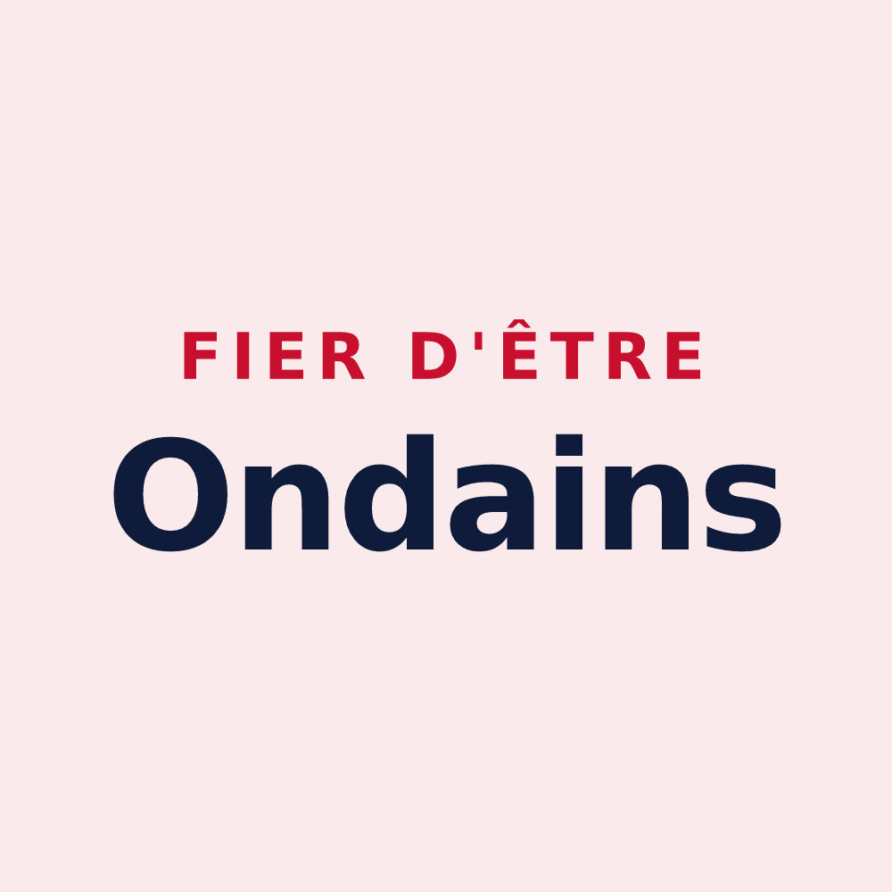 Magnet « Fier d'être Ondains » — design pour Ondes