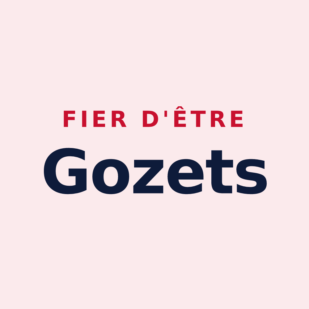 Magnet « Fier d'être Gozets » — design pour Onjon
