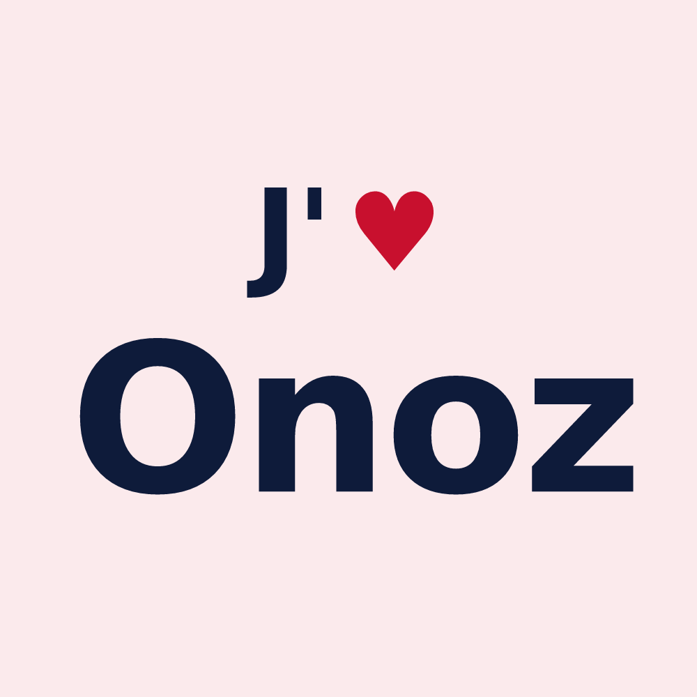 Magnet personnalisé Onoz — design J'aime Onoz