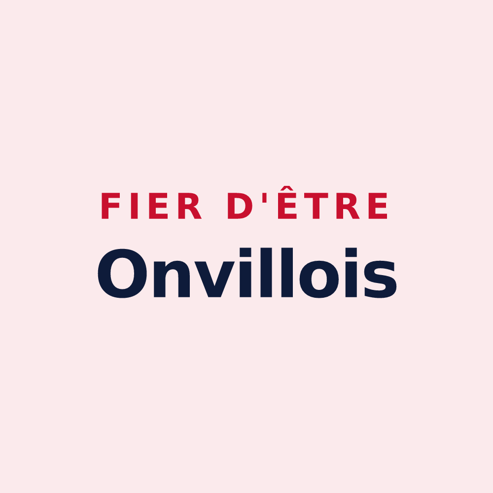 Magnet « Fier d'être Onvillois » — design pour Onville