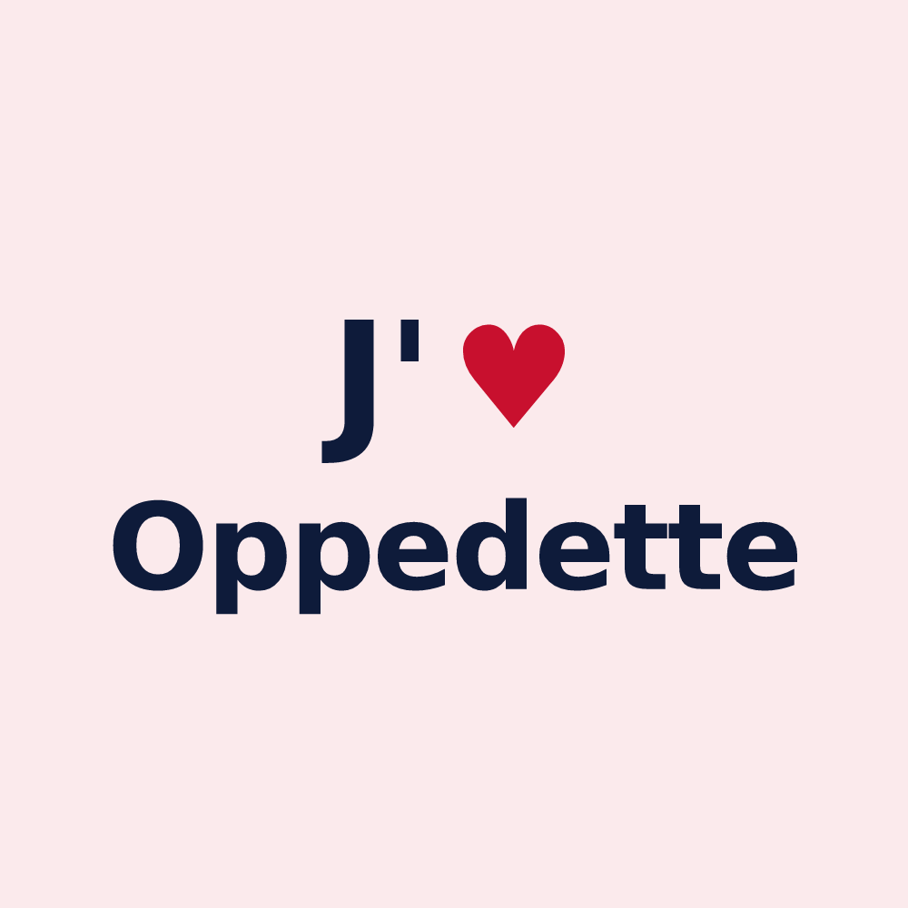 Magnet personnalisé Oppedette — design J'aime Oppedette