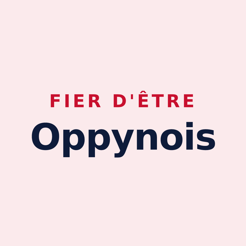 Magnet « Fier d'être Oppynois » — design pour Oppy