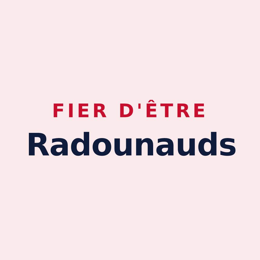 Magnet « Fier d'être Radounauds » — design pour Oradour-sur-Glane