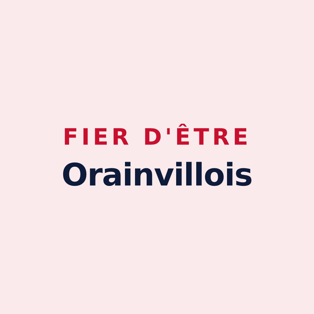 Magnet « Fier d'être Orainvillois » — design pour Orainville