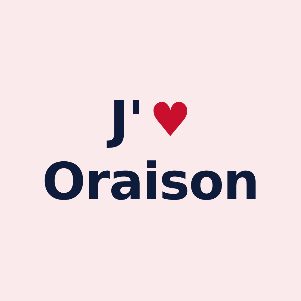 Magnet personnalisé Oraison — design J'aime Oraison