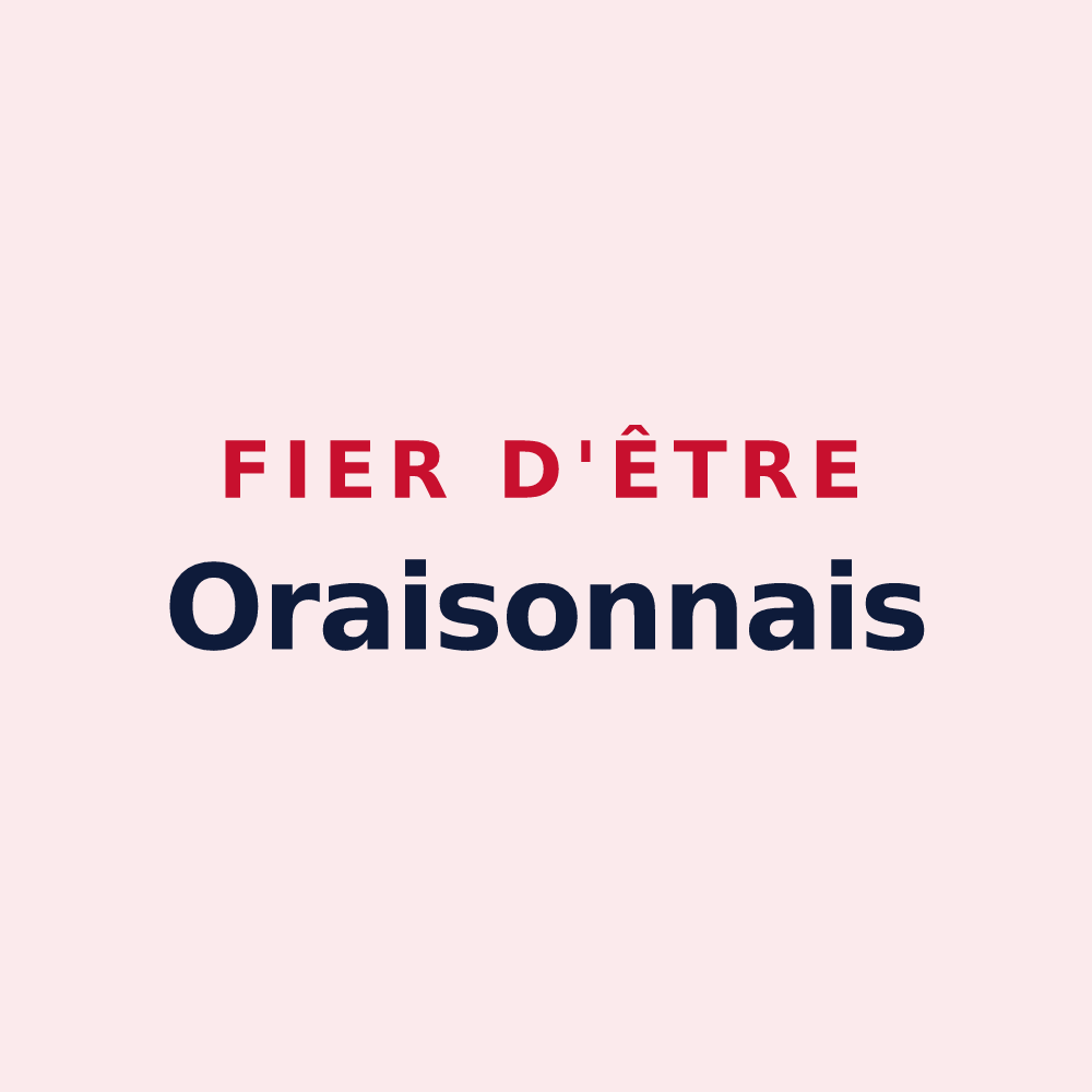 Magnet « Fier d'être Oraisonnais » — design pour Oraison