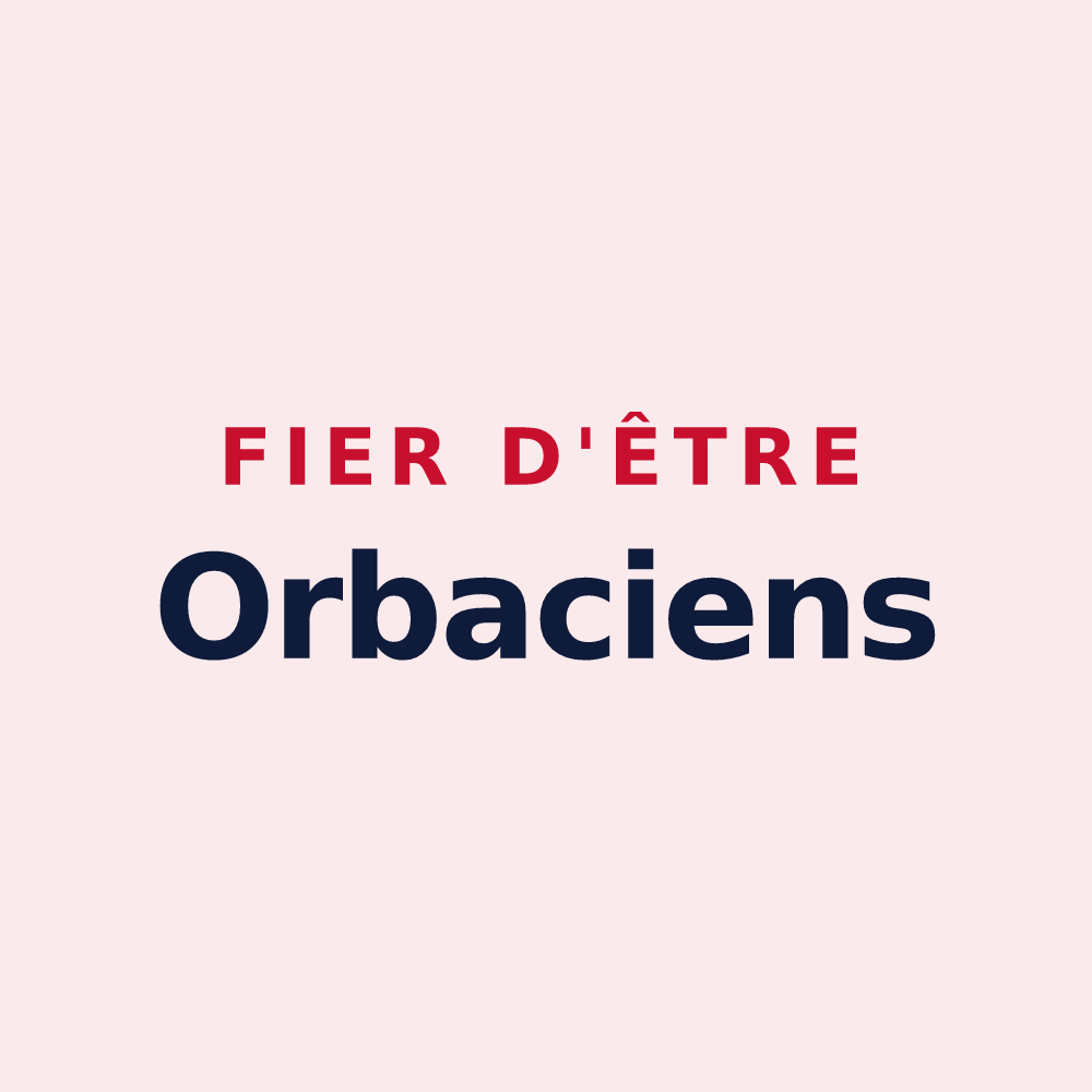 Magnet « Fier d'être Orbaciens » — design pour Orbais-l'Abbaye