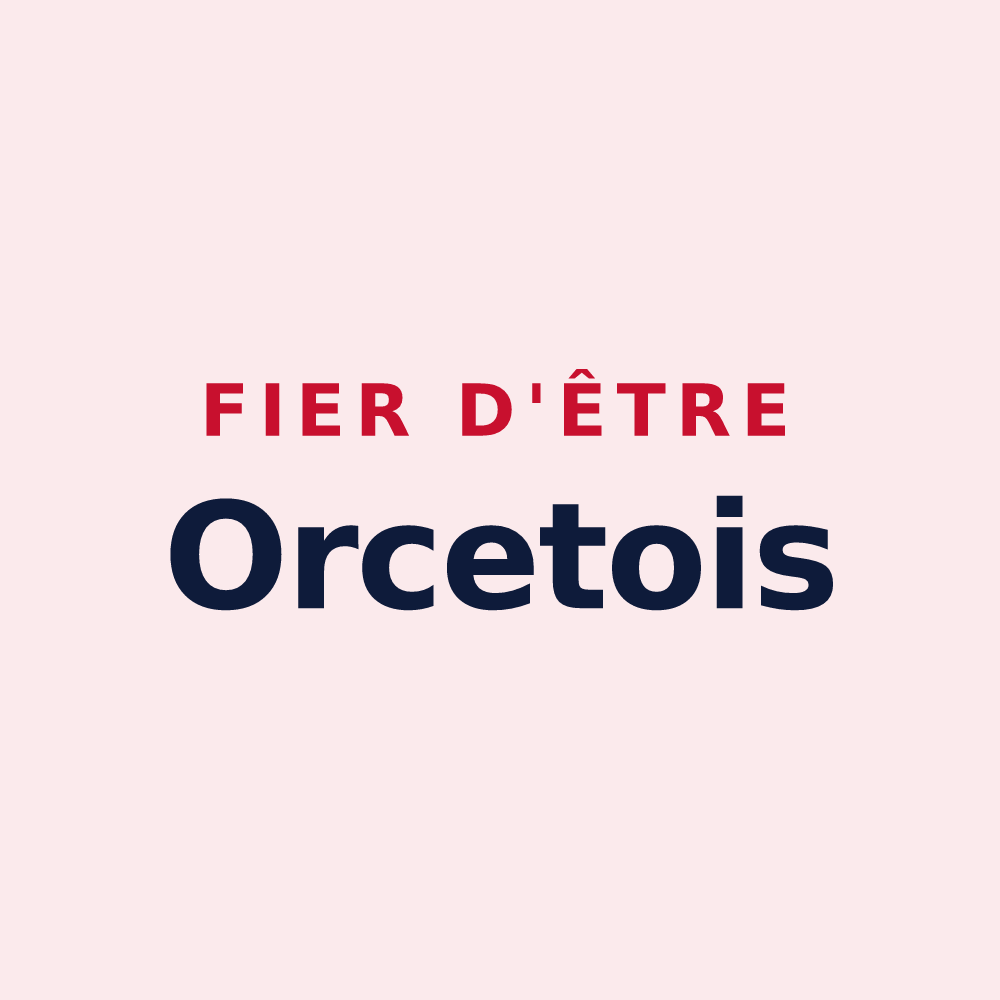 Magnet « Fier d'être Orcetois » — design pour Orcet