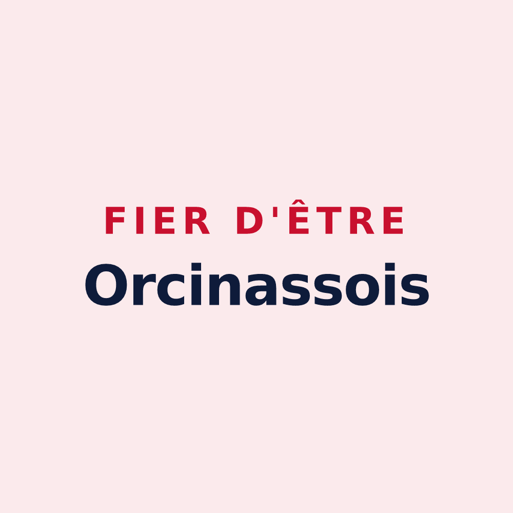 Magnet « Fier d'être Orcinassois » — design pour Orcinas