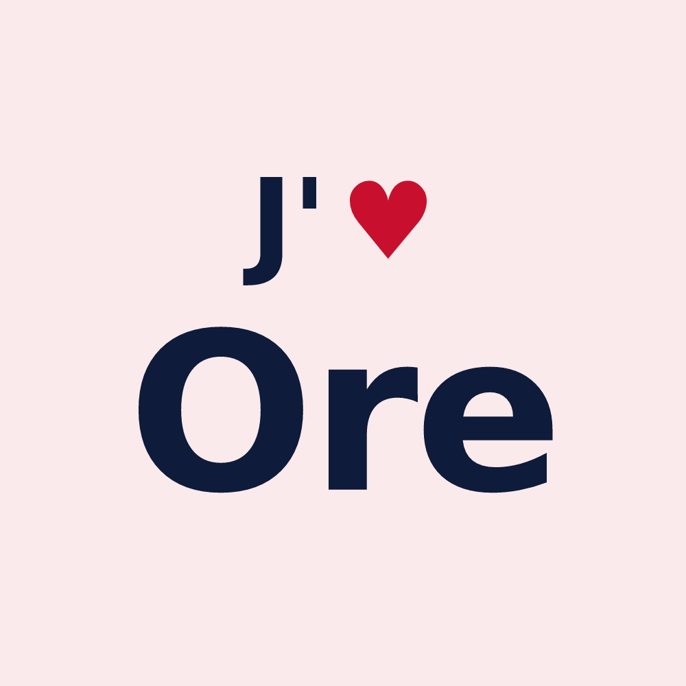 Magnet personnalisé Ore — design J'aime Ore