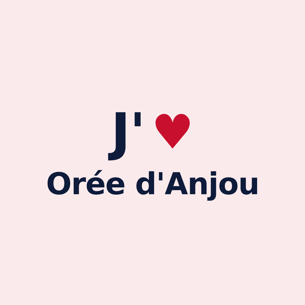 Magnet personnalisé Orée d'Anjou — design J'aime Orée d'Anjou