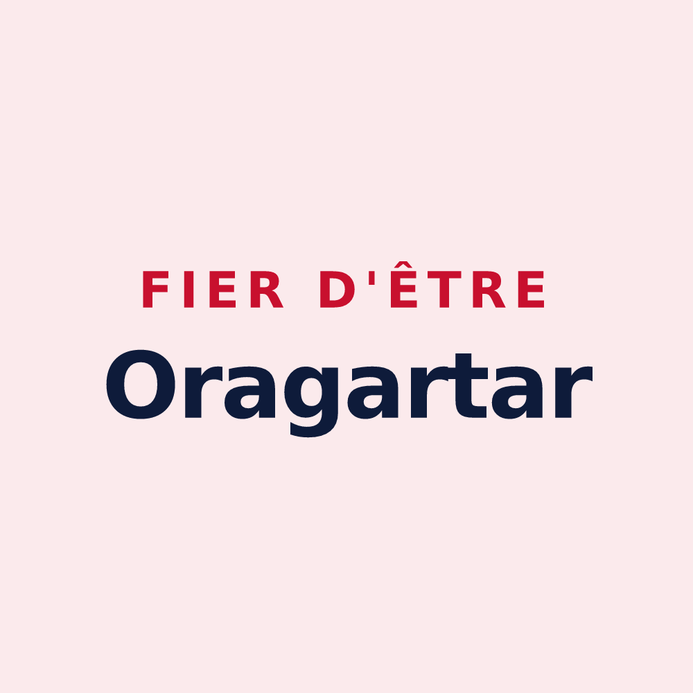 Magnet « Fier d'être Oragartar » — design pour Orègue