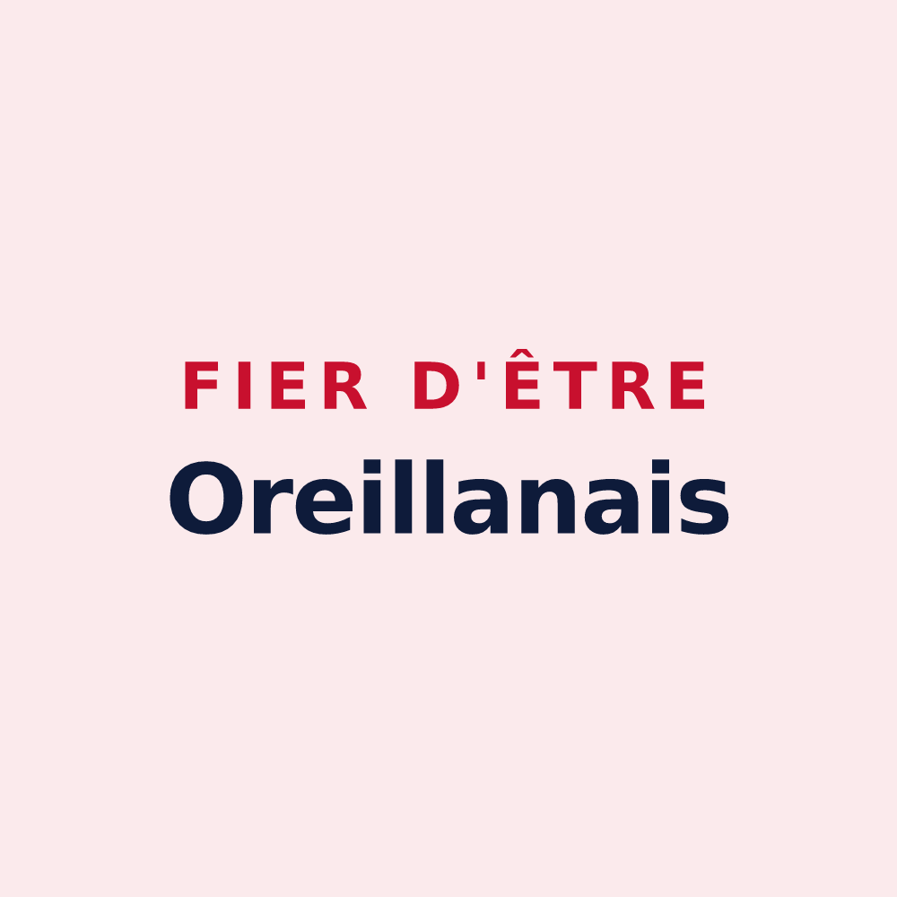 Magnet « Fier d'être Oreillanais » — design pour Oreilla