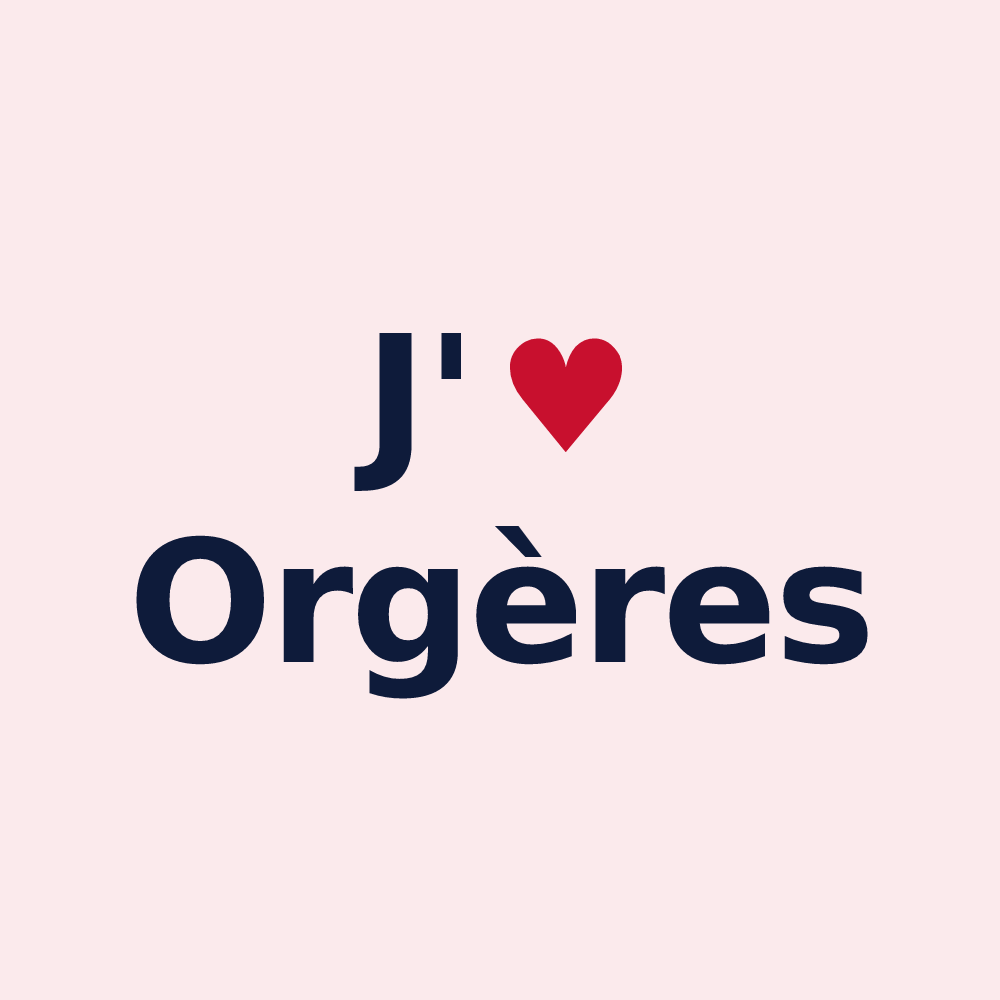 Magnet personnalisé Orgères — design J'aime Orgères