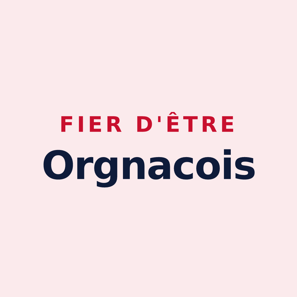 Magnet « Fier d'être Orgnacois » — design pour Orgnac-l'Aven
