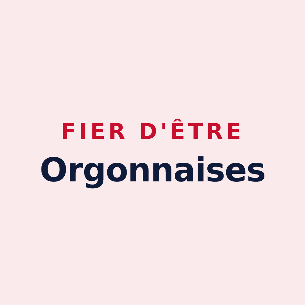 Magnet « Fier d'être Orgonnaises » — design pour Orgon