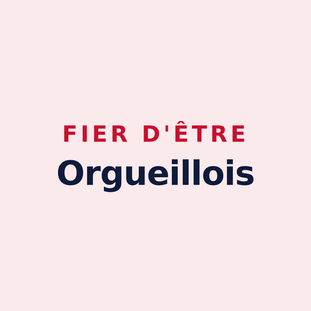 Magnet « Fier d'être Orgueillois » — design pour Orgueil