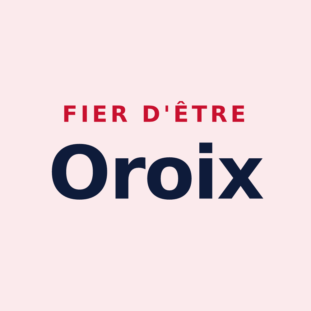 Magnet « Fier d'être Oroix » — design pour Orieux