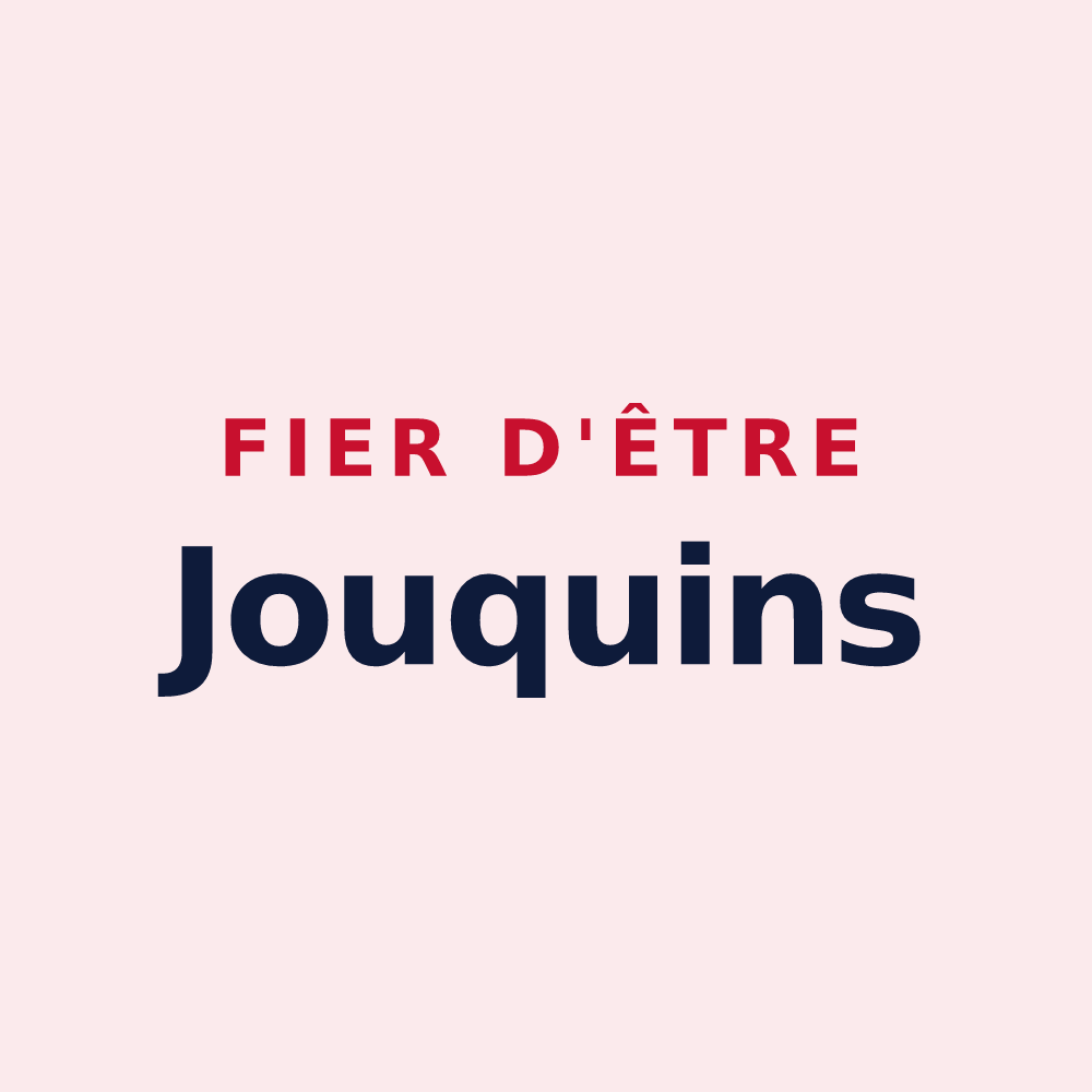 Magnet « Fier d'être Jouquins » — design pour Origny-le-Sec