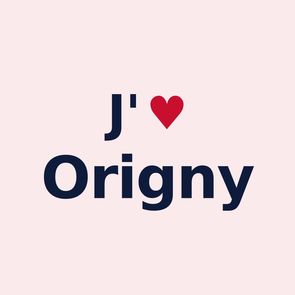 Magnet personnalisé Origny — design J'aime Origny