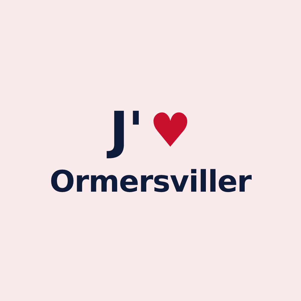 Magnet personnalisé Ormersviller — design J'aime Ormersviller