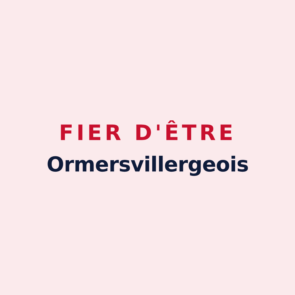 Magnet « Fier d'être Ormersvillergeois » — design pour Ormersviller