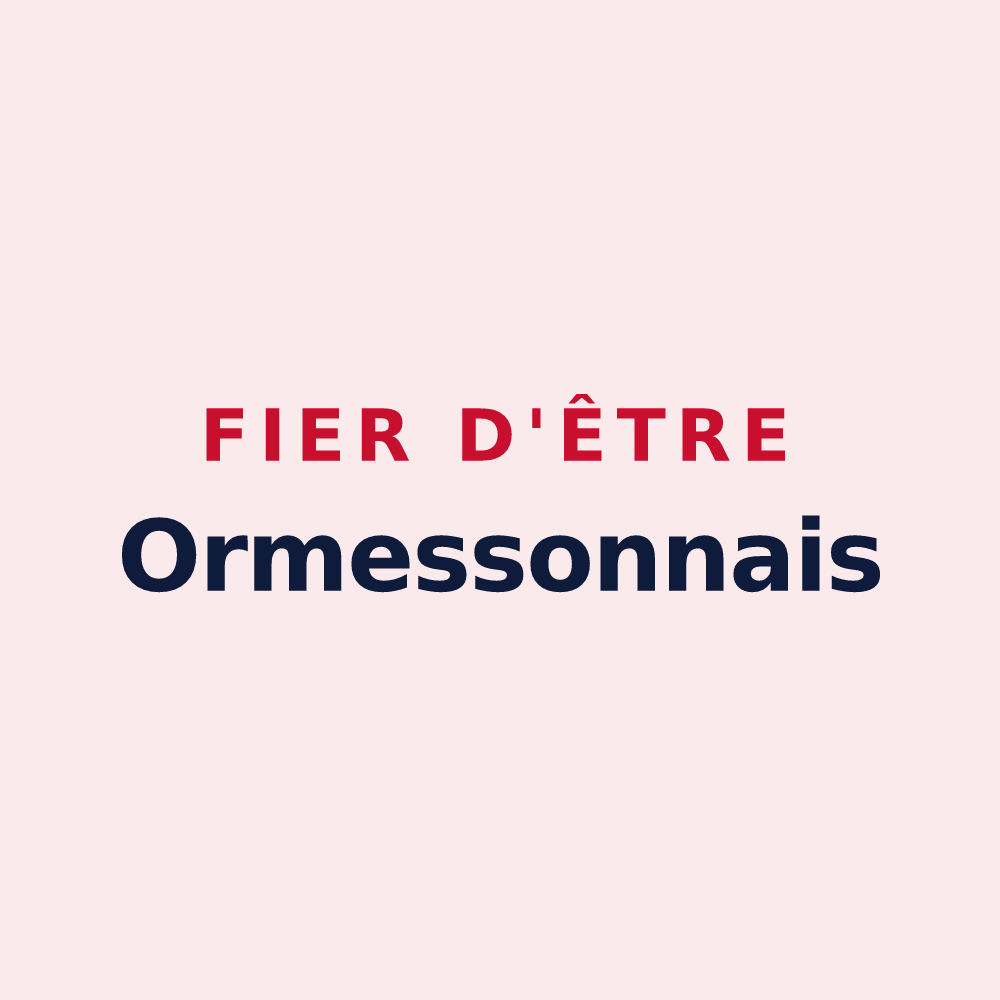Magnet « Fier d'être Ormessonnais » — design pour Ormesson-sur-Marne