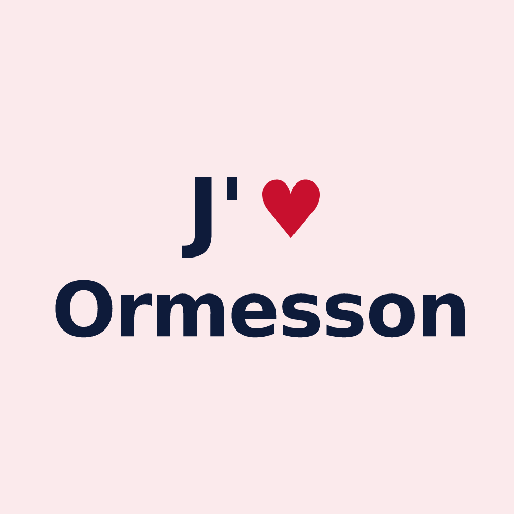 Magnet personnalisé Ormesson — design J'aime Ormesson